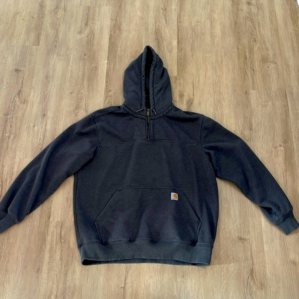 Grey mens carhartt quarter zip